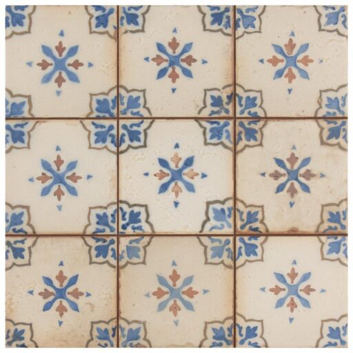 Mirambel Azul 13"x13" Ceramic F/W Tile