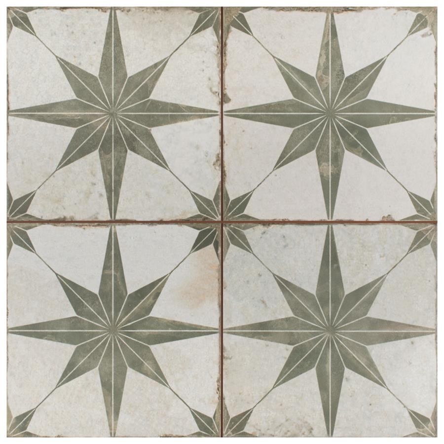 Kings Star Sage 17-5/8"x17-5/8" Ceramic F/W Tile