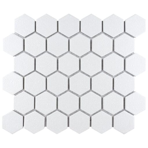 Hudson Due Hex 2" Crystalline White 11-1/4"x12-1/2" Porc Mos