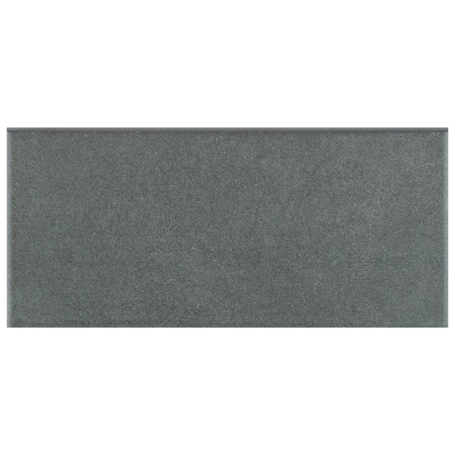 Twenties Black 3-1/2"x 7-3/4" Ceramic Bullnose F/W Trim