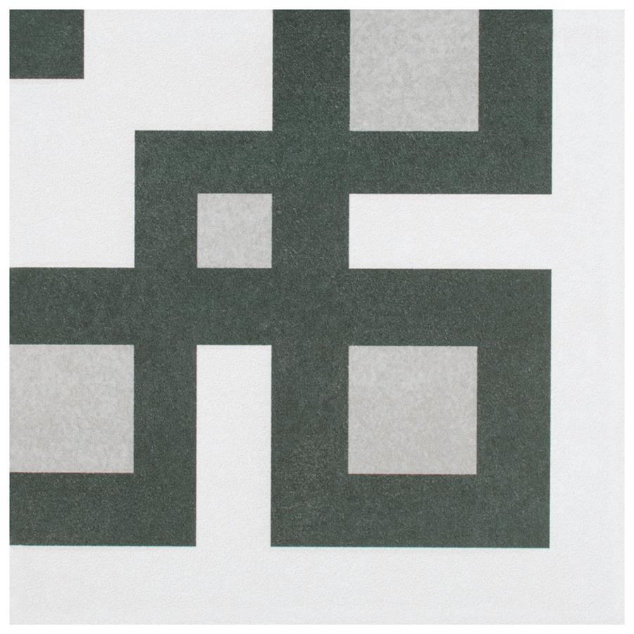 Twenties Corner 7-3/4"x7-3/4" Ceramic F/W Tile