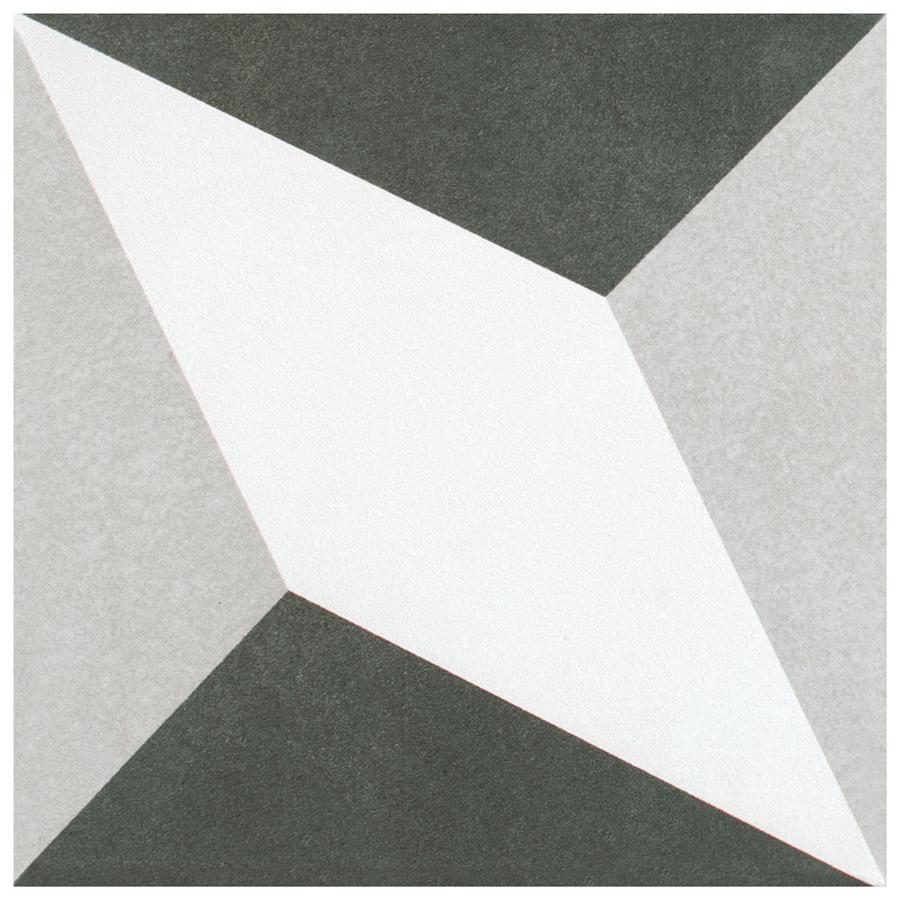 Twenties Diamond 7-3/4"x7-3/4" Ceramic F/W Tile
