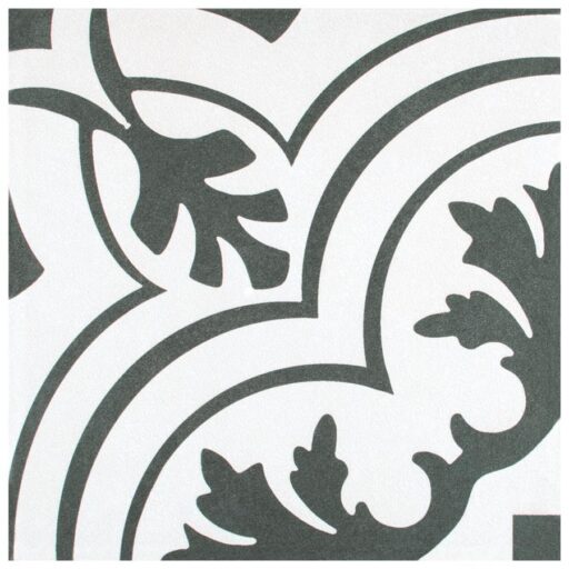 Twenties Vintage 7-3/4"x7-3/4" Ceramic F/W Tile