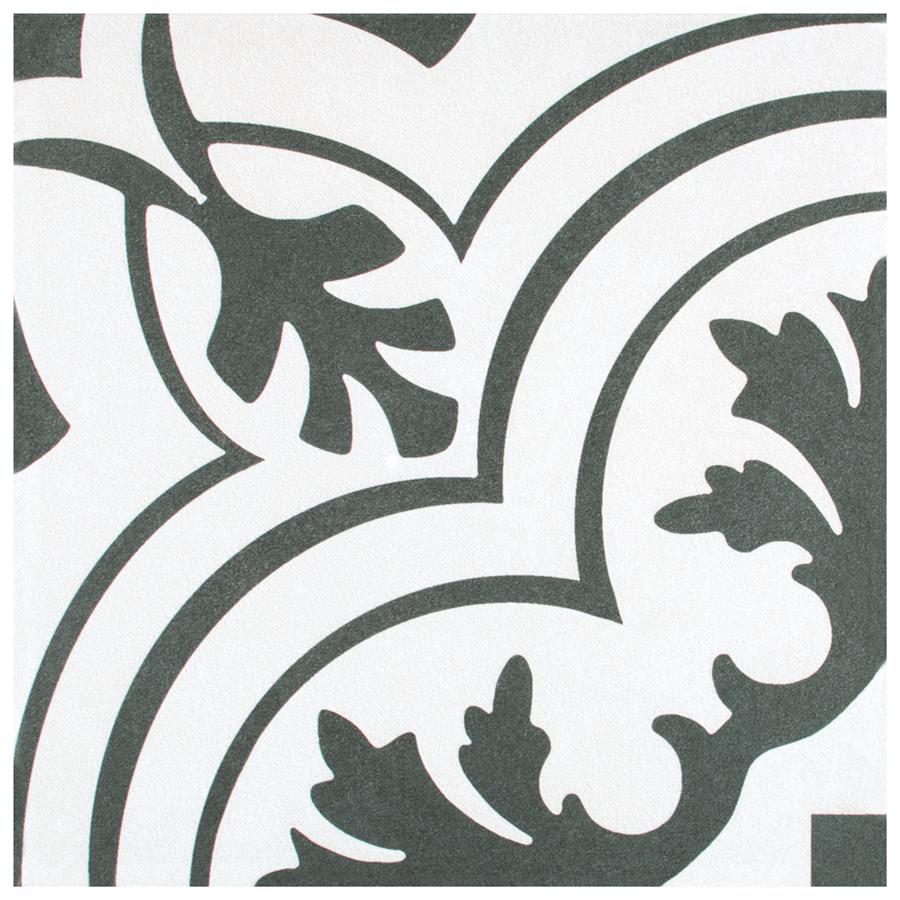 Twenties Vintage 7-3/4"x7-3/4" Ceramic F/W Tile