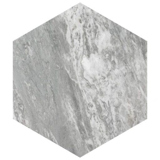 BioTech Bardiglio Hex 11"x13" Porcelain F/W Tile