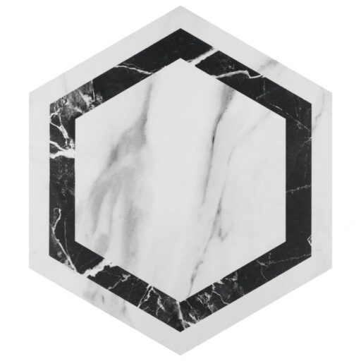 BioTech Venato Hex Deco Dark 11"x13" Porcelain F/W Tile