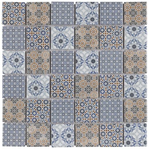 Classico 2" Mix 11-3/4"x11-3/4" Porcelain Mosaic