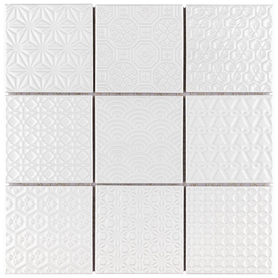 Spirit White 11-5/8"x11-5/8" Porcelain Mos