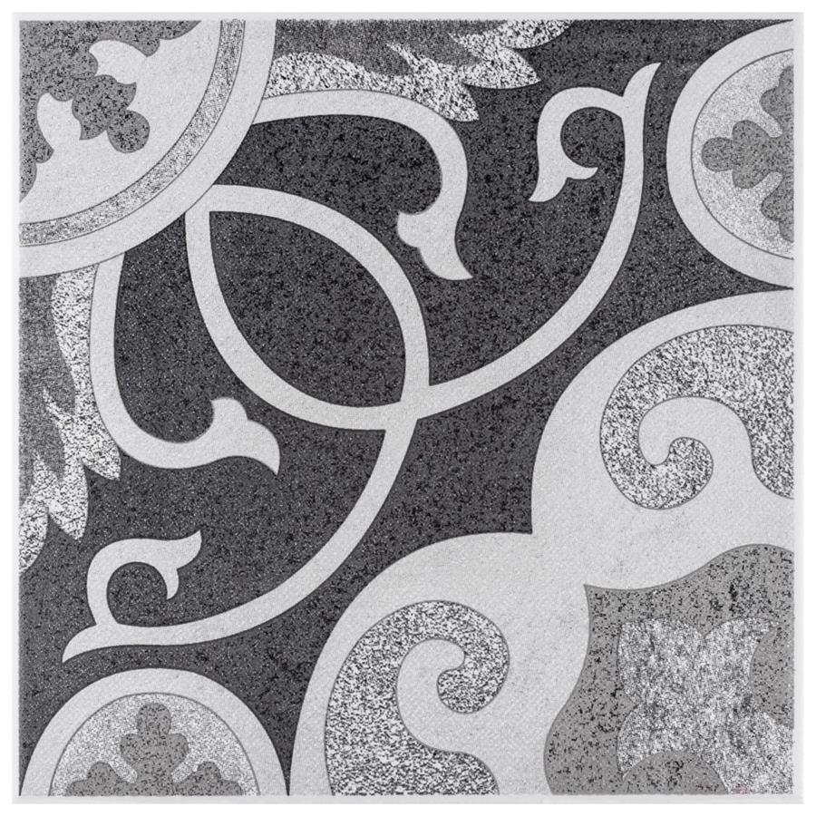 Leven Grey 7-3/4"x7-3/4" Ceramic F/W Tile
