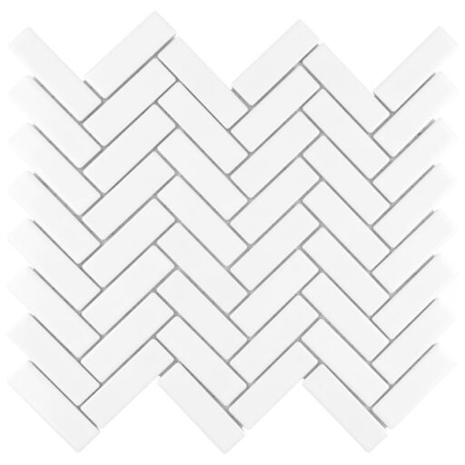 Metro Brick Herringbone Glossy White 10-5/8"x12-1/2" P