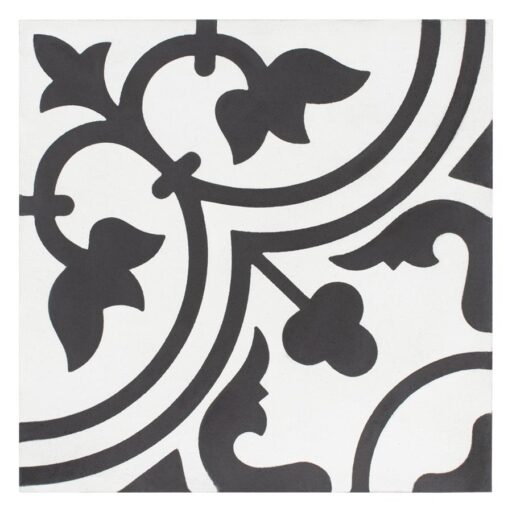 Cemento Arte Snowcap 7-7/8"x7-7/8" Cem Handmade F/W Tile