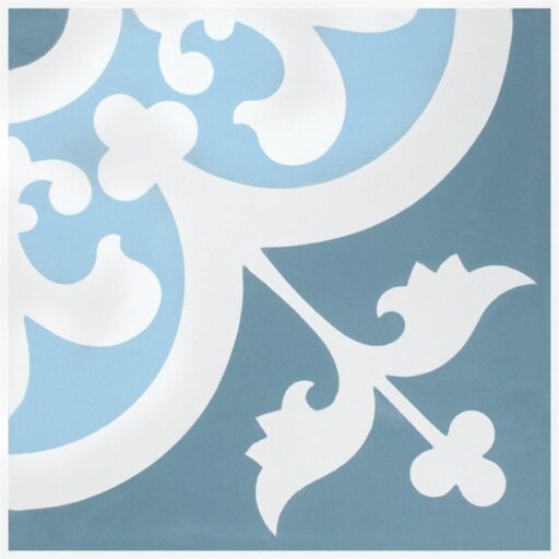 Cemento Empress Ocean 7-7/8"x7-7/8" Cem Handmade F/W Tile