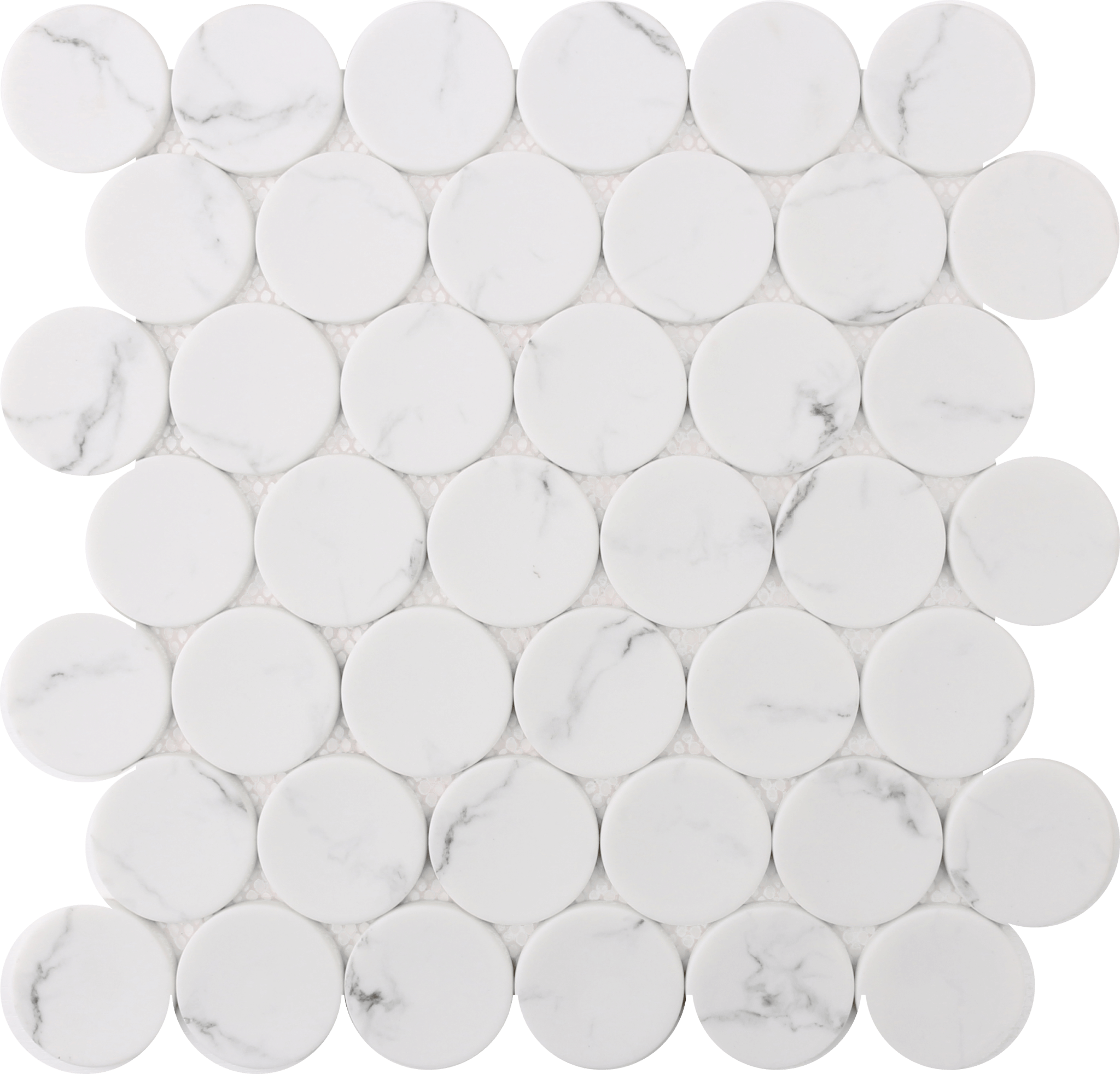 White Statuary Dots 12X12 Mosaic