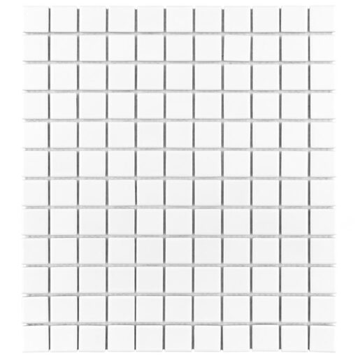 Metro Square Matte White 10-3/4" x 11-3/4" Porcelain Mosaic