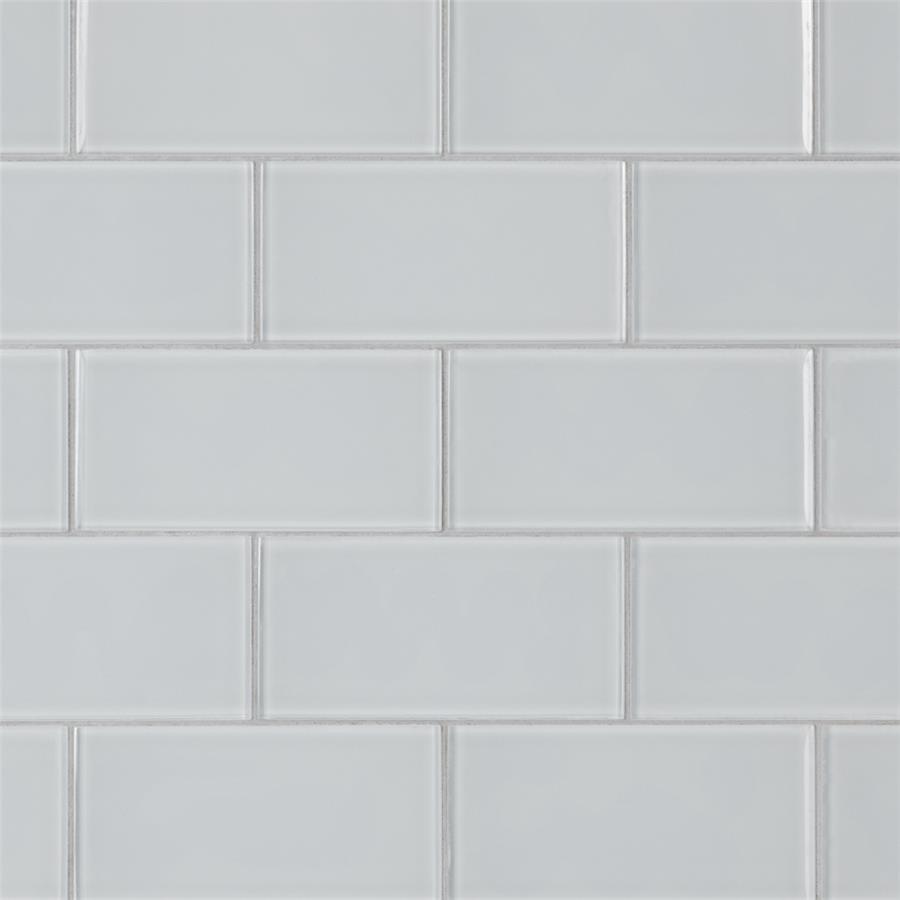 Tessera Subway Ice White 3"x6" Glass W Tile