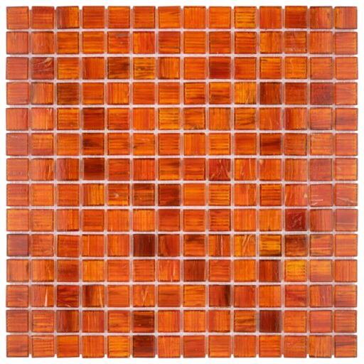 Coppa Genghis Red 12"x12" Glass Mos