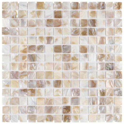 Conchella Square Natural 12"x12" Seashell Mosaic