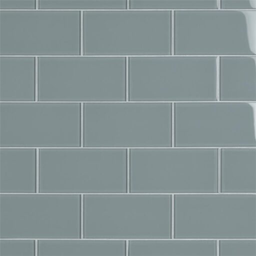 Tessera Subway Blue Smoke 3"x6" Glass Wall Tile