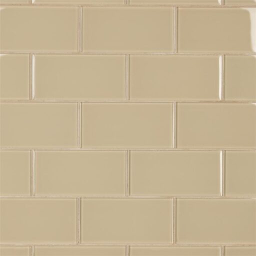 Tessera Subway Sandstone 3"x6" Glass Wall Tile