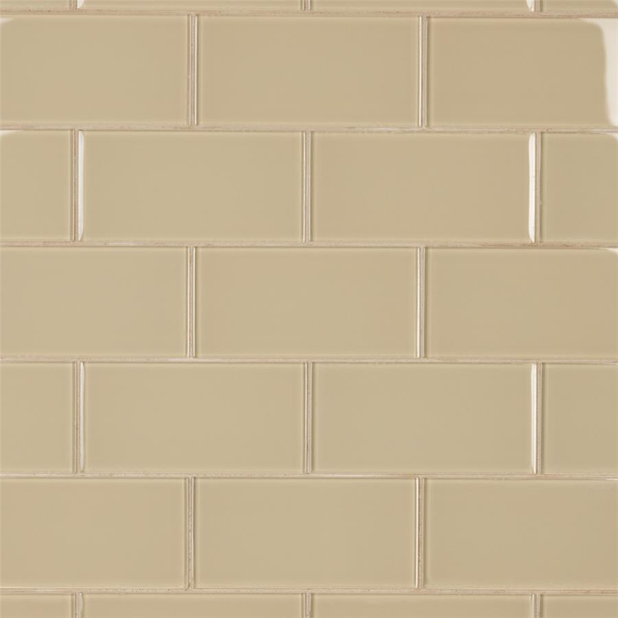 Tessera Subway Sandstone 3"x6" Glass Wall Tile