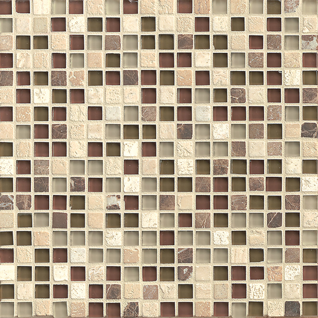 Eclipse 5/8" x 5/8" Wall Mosaic in Merlot