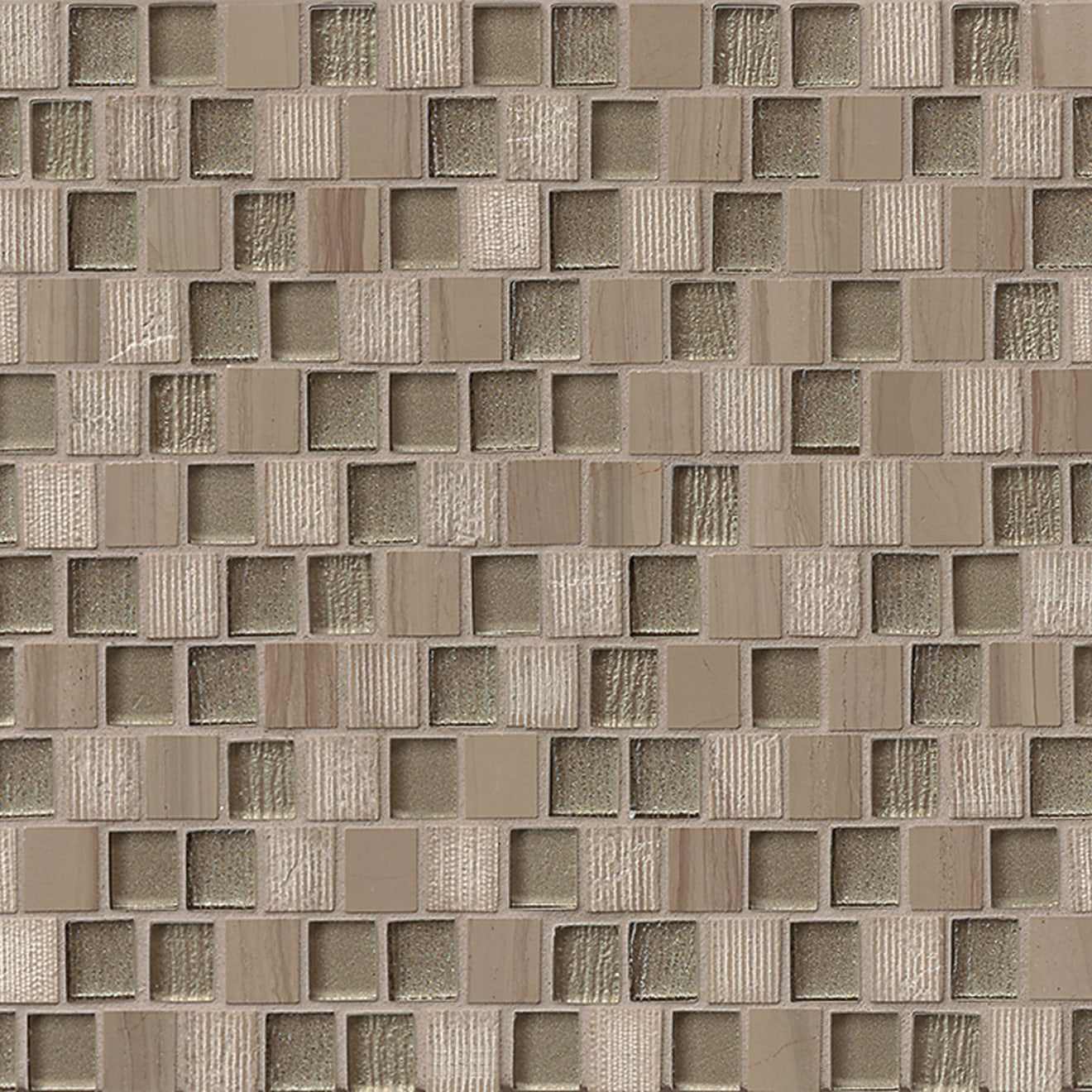 Tessuto 3/4" x 1" Wall Mosaic in Taupe