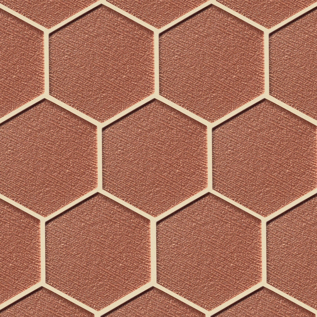 Verve 4-7/8" x 5-5/8" Wall Mosaic in Coral Spice