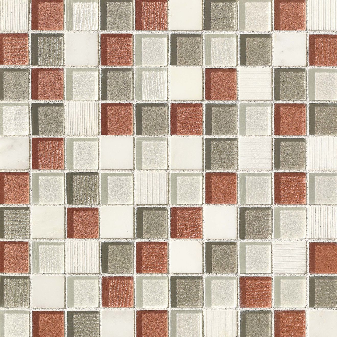 Verve 1-1/8" x 1-1/8" Wall Mosaic in Knockout