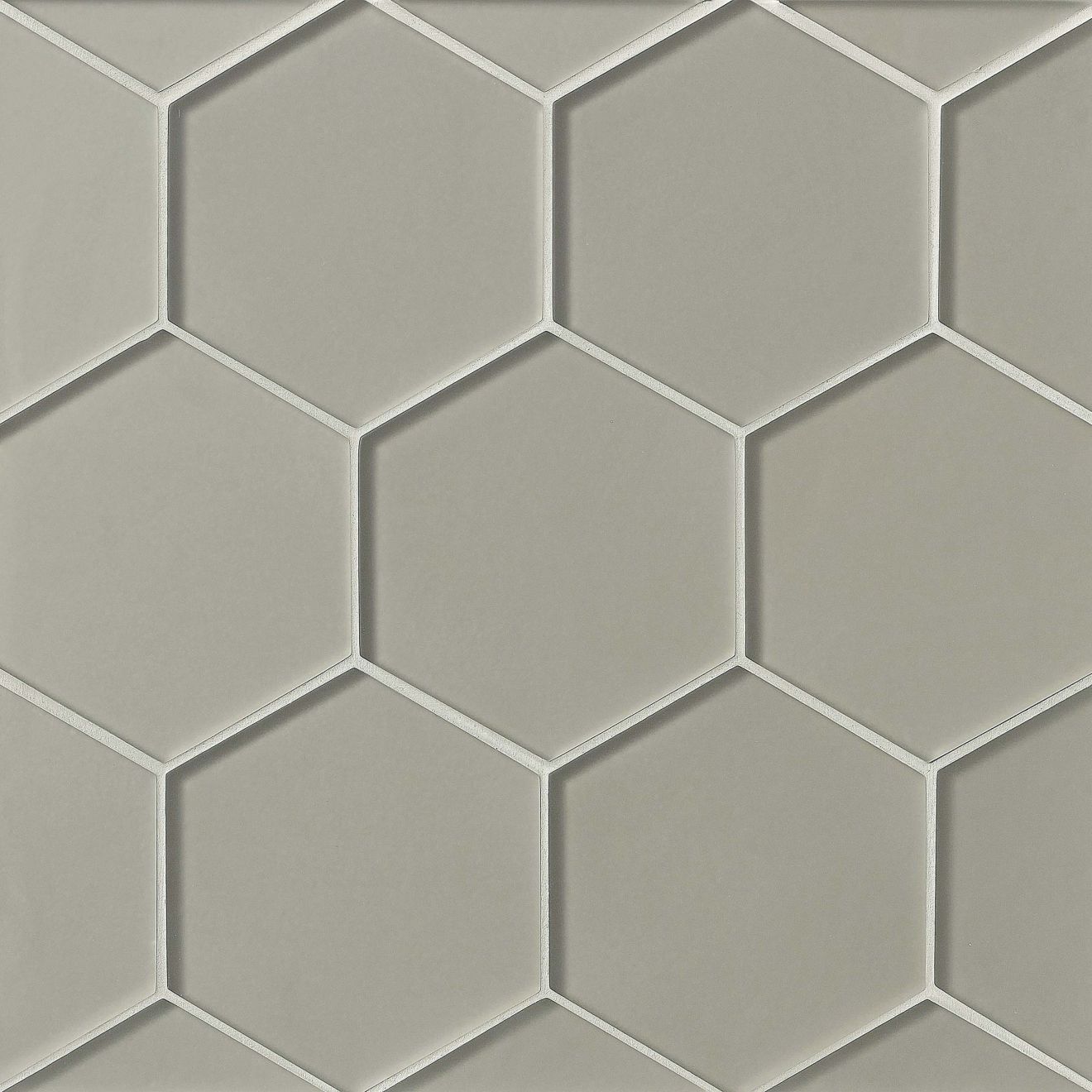 Verve 4-7/8" x 5-5/8" Wall Mosaic in Tinsel Grey