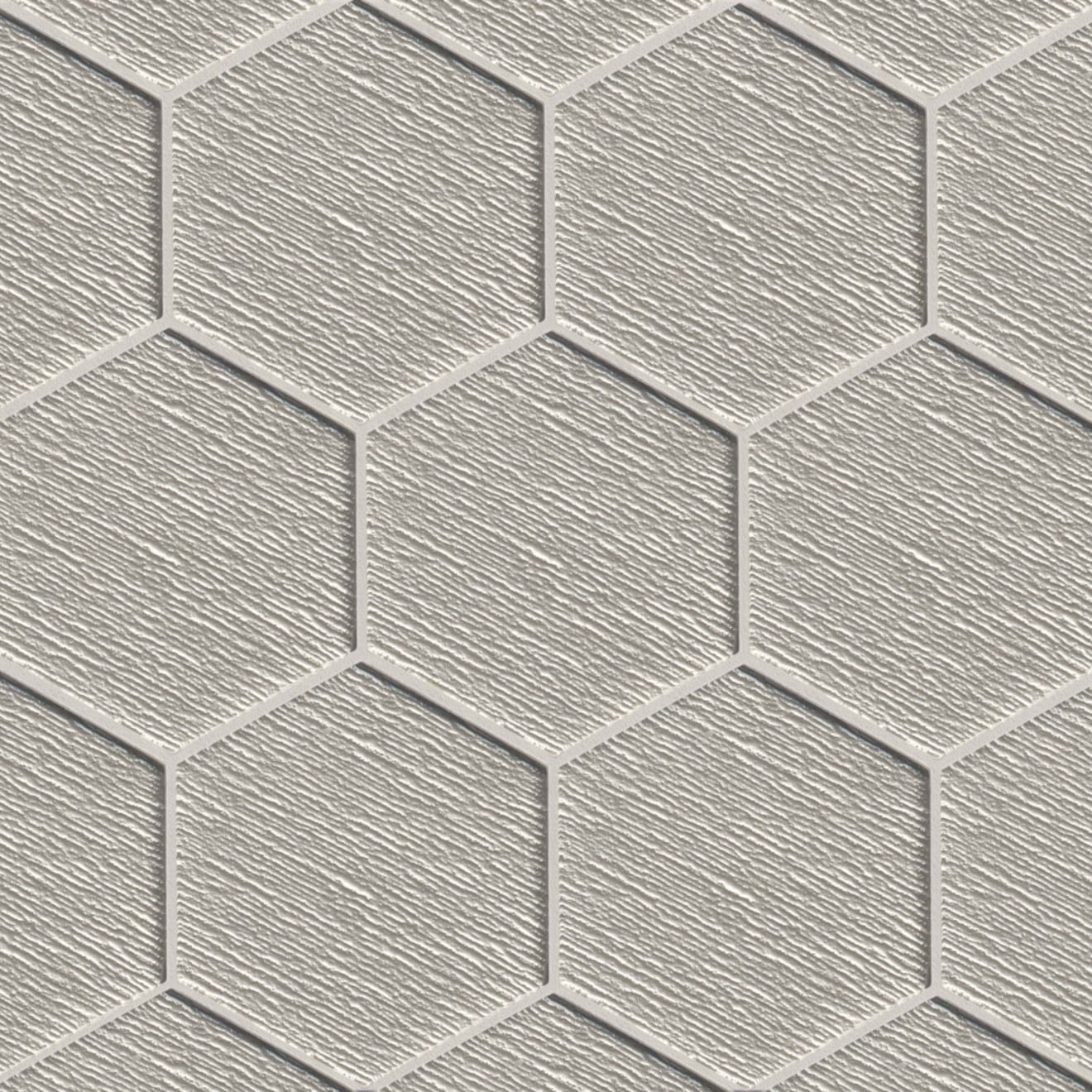 Verve 4-7/8" x 5-5/8" Wall Mosaic in Tinsel Grey