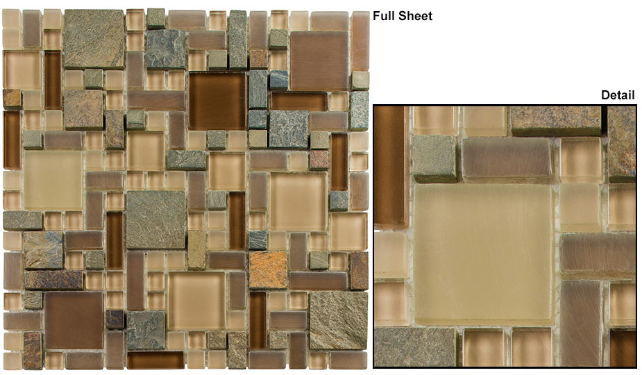 Titanium Filed Glass & Slate