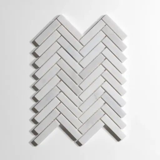 Glacier White Herringbone