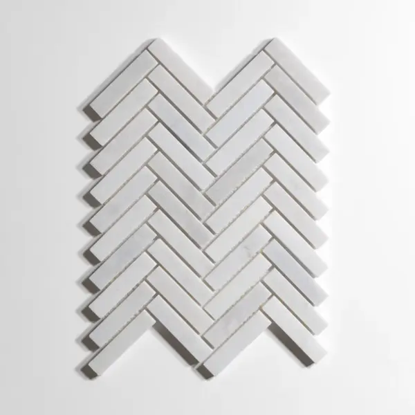 Glacier White Herringbone