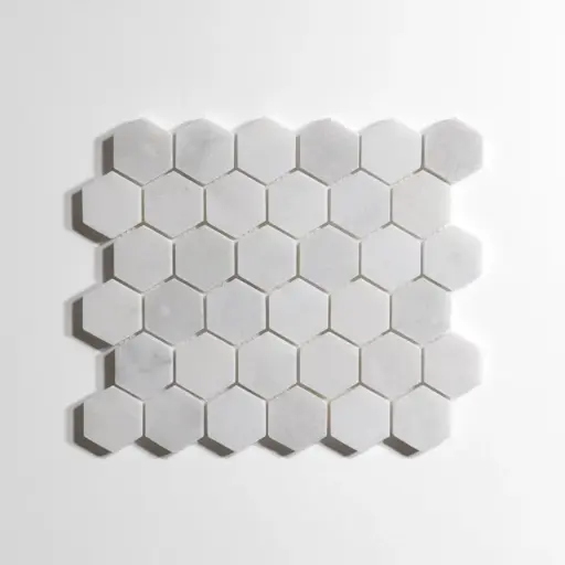 Glacier White Hexagon