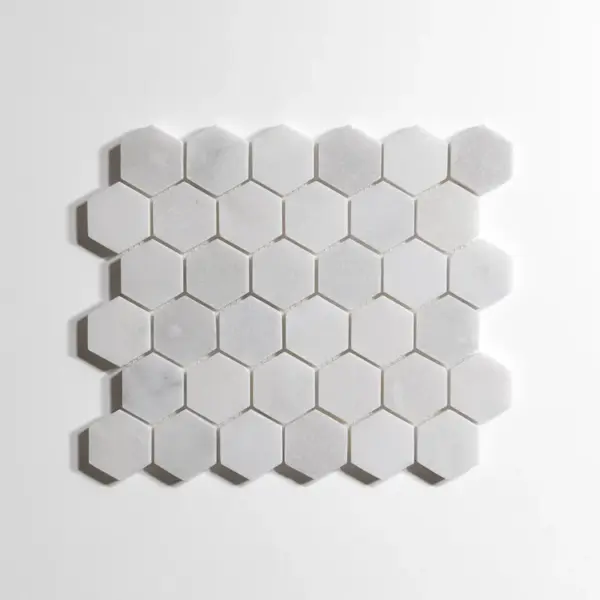 Glacier White Hexagon