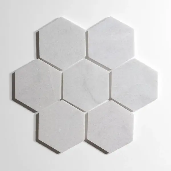 Glacier White 5" Hexagon - Image 3