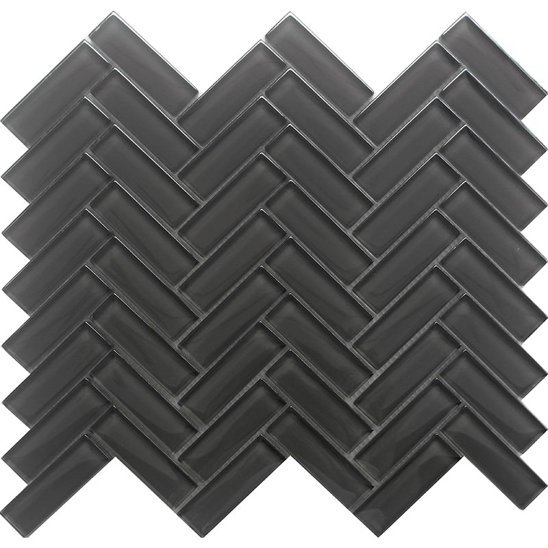 Pewter Herringbone Gloss 11 X 12.6