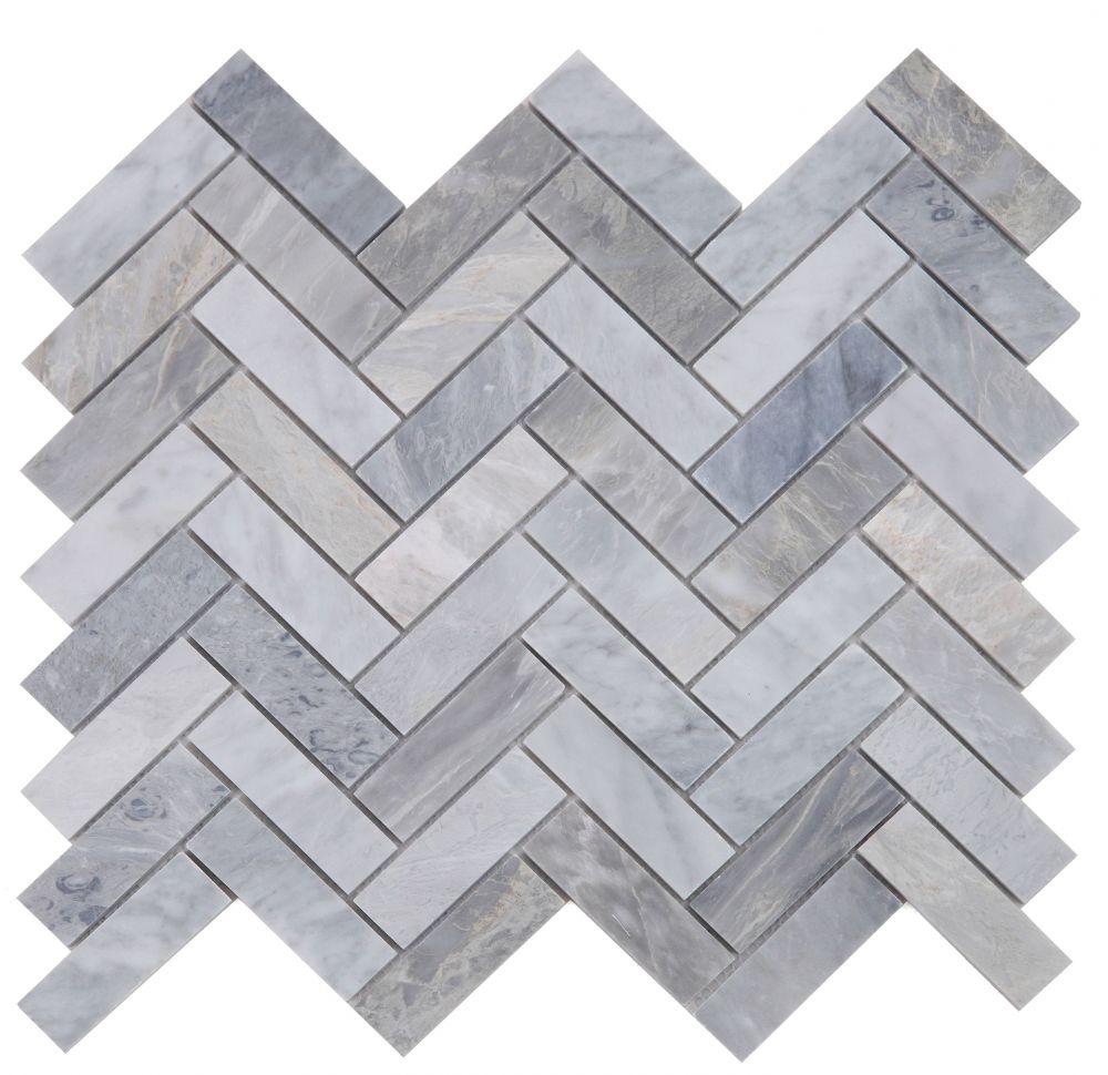 Herringbone Italian Grey 11 X 12.5