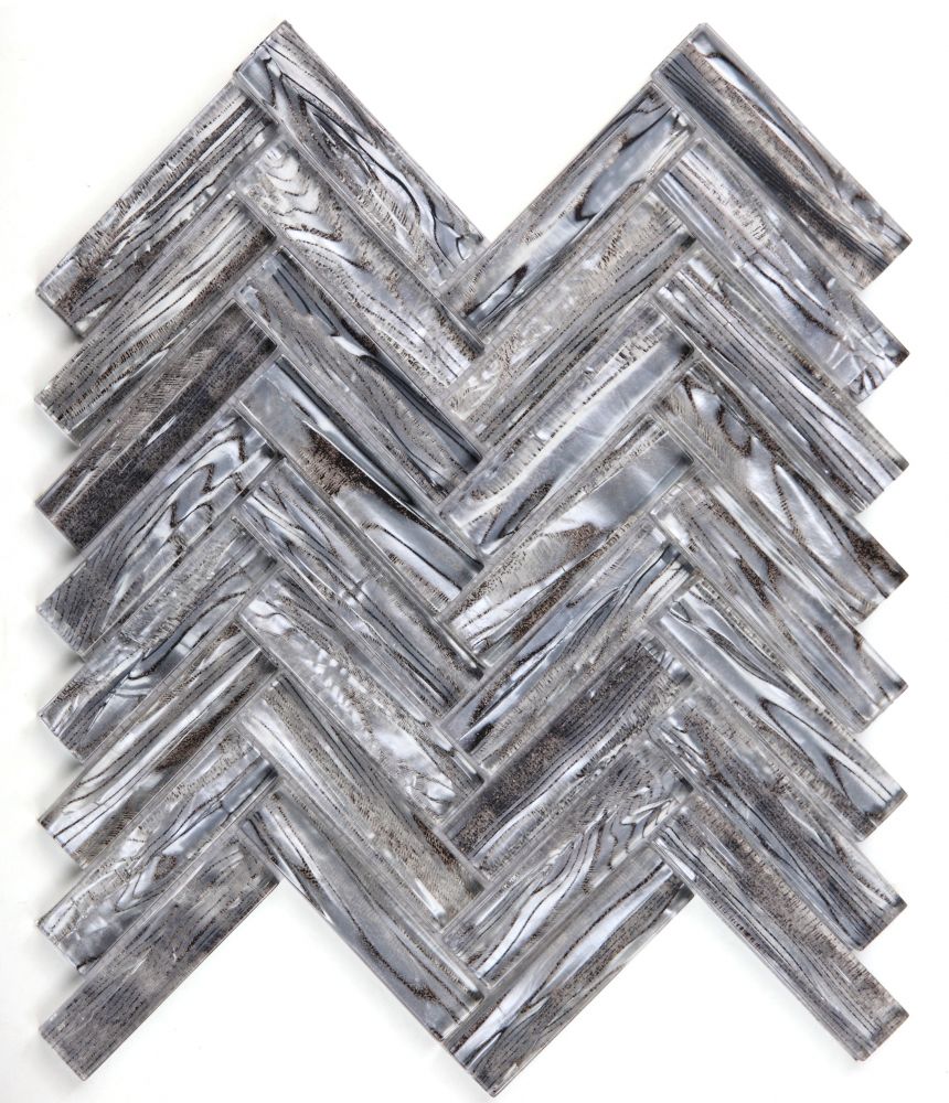 Herringbone Shell Silver 11 X 11