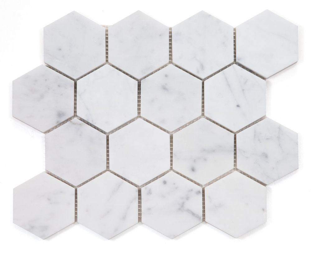 Hexagon Carrara Honed 3 X 3