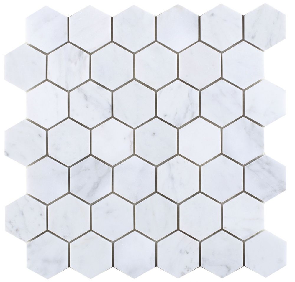 Hexagon Carrara Polished 2 X 2