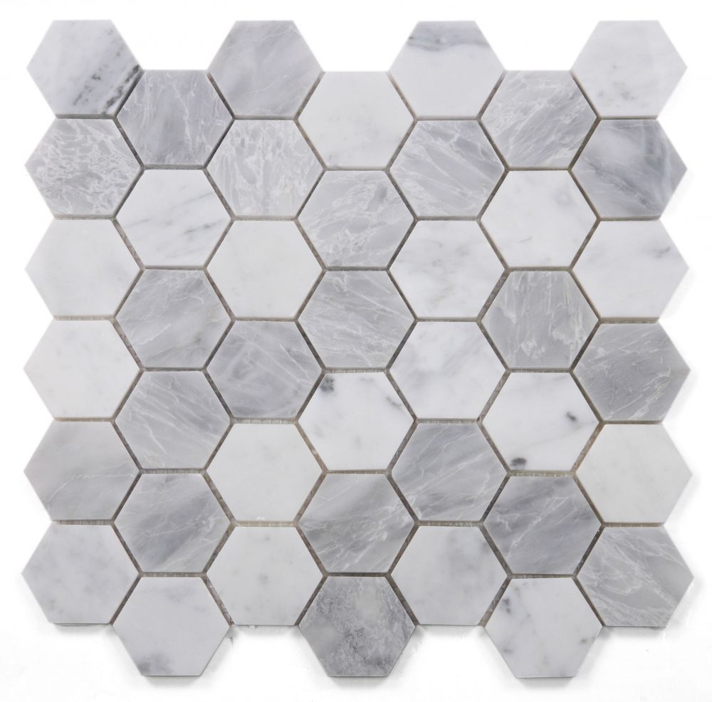 Hexagon City Grey 2 X 2 11.75 X 12