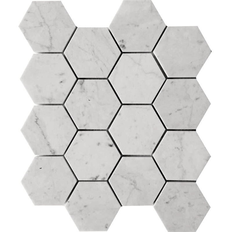 Carrarra Hex Honed 10.6 X 12.2