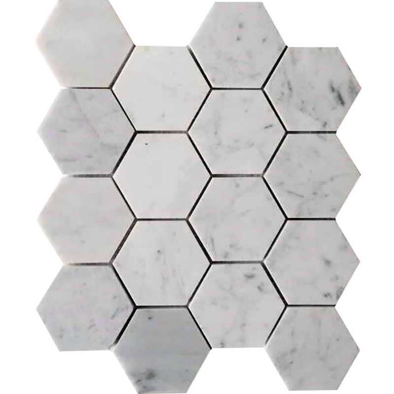 Carrarra Hex Polished 10.6 X 12.2