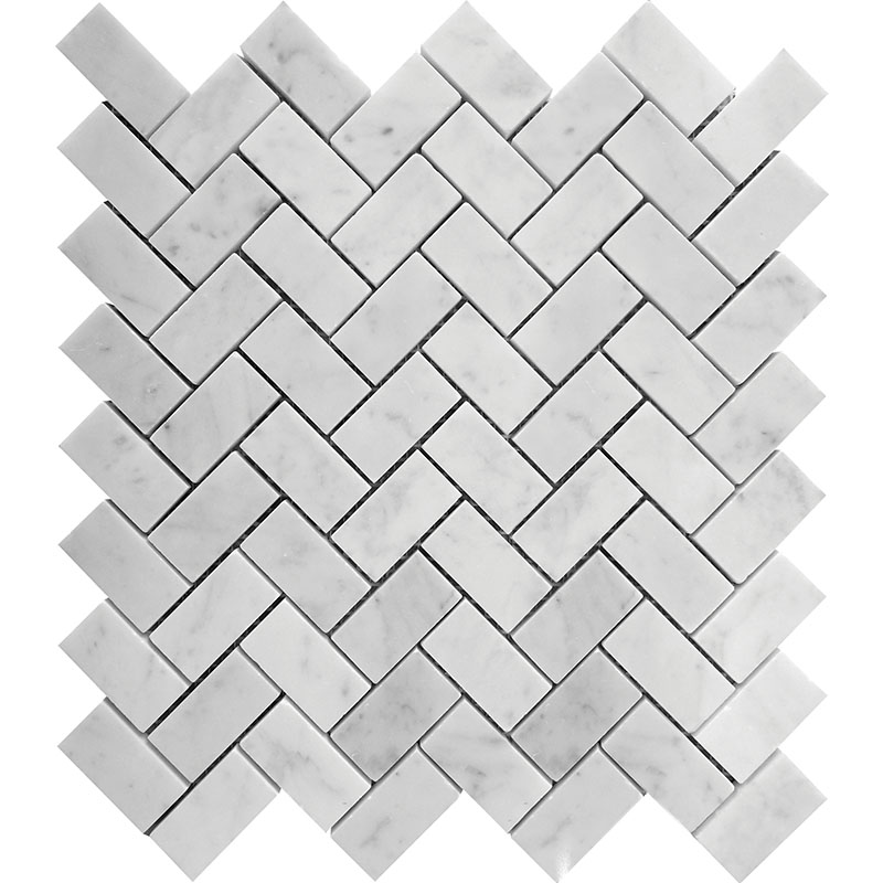 Carrara Herringbone Polished 11.8 X 11.8