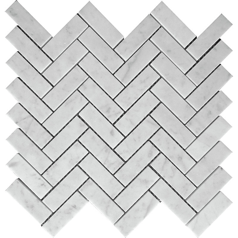 Carrara Herringbone Honed 11.9 X 12.8