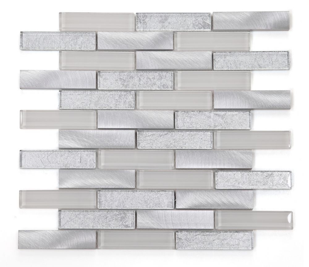 Linear Metallic Silver 11.75 X 11.75