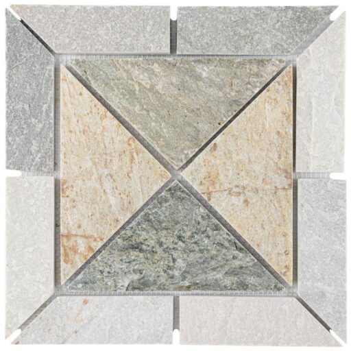 Crag Vintage Arizona Quartzite 12"x12" Nat Stone Mosaic