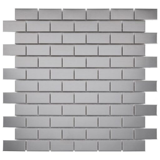 Alloy Subway 11-3/4"x11-3/4" Stainless Steel Porcelain Mos