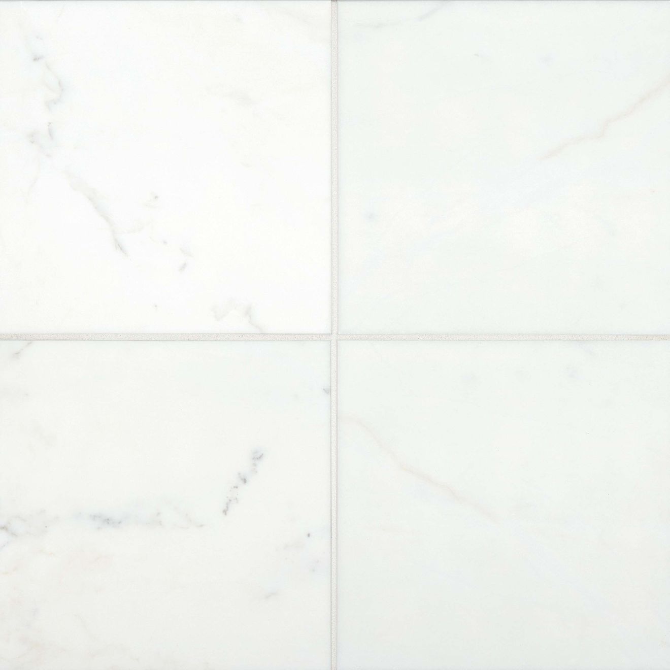 Calacatta 12" x 12" Polished Marble Tile in White